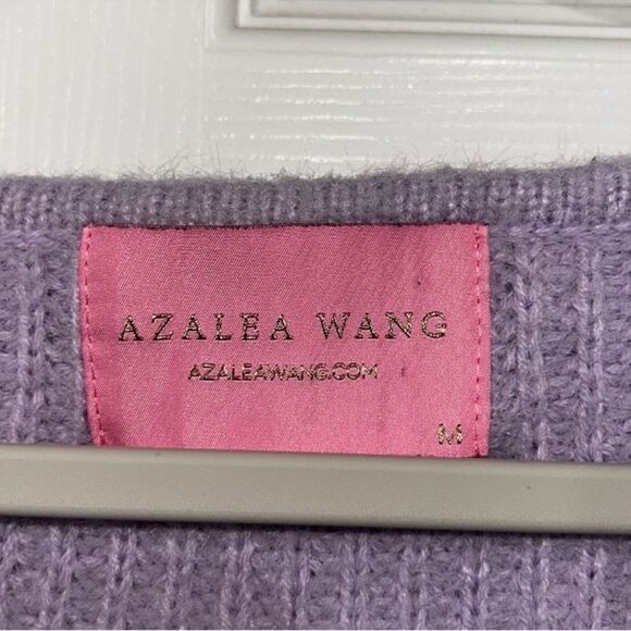 Azalea Wang Lavender Pullover Cropped Front Twist
Sweater(Size Medium) - Picture 6 of 8